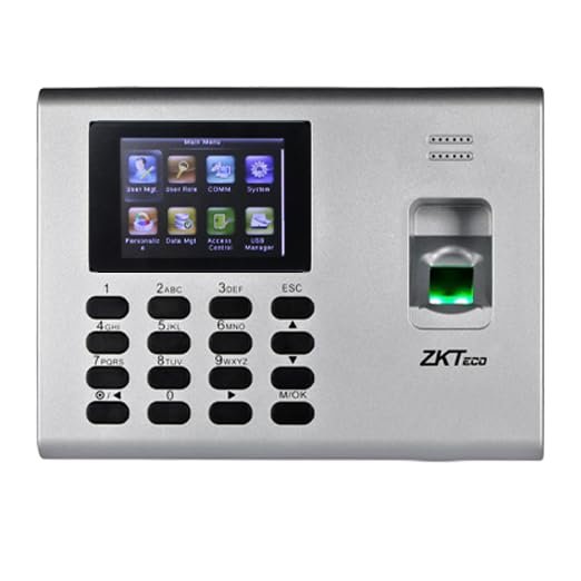 ZKTeco Time Attendance & Access Control Terminal | Biometric Fingerprint, RFID Card, Battery Backup | Free Cloud-Based Attendance Software | Employee Management System for Office & Factory