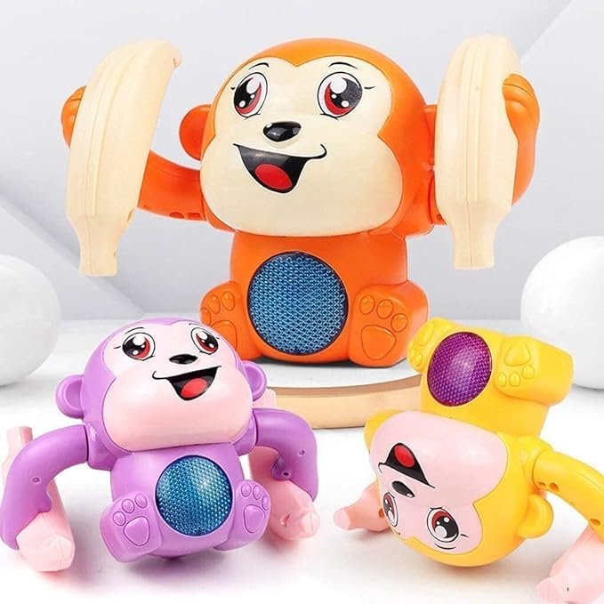 Gooyo GY2020 Battery Operated Voice Control Monkey Toy with Musical,Dancing,Spinning,Rolling and Sensor Feature for Gifts/Kids Assorted Color, Power Source:3xAAA Battery(Not Included)