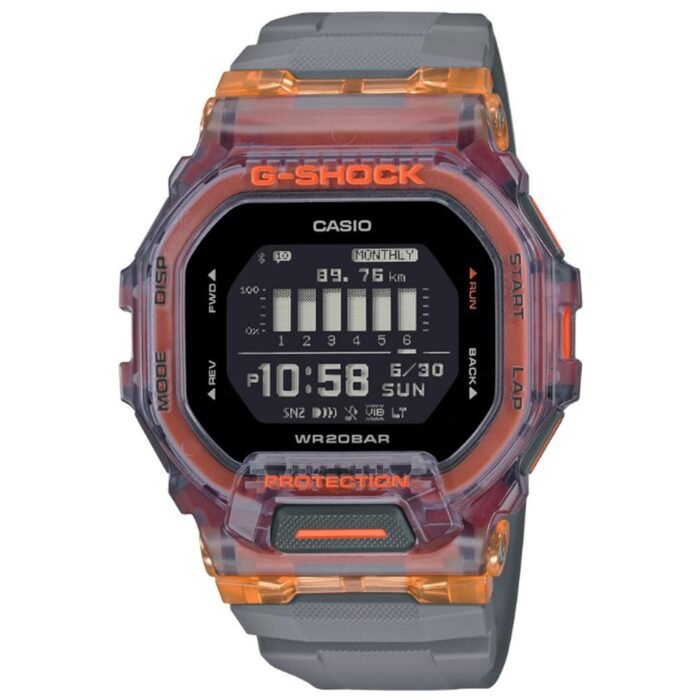 Casio G-Shock GBD-200SM-1A5DR Digital Dial Multi-Coloured Resin Strap Men's Watch Bluetooth Workout Tracking G1195