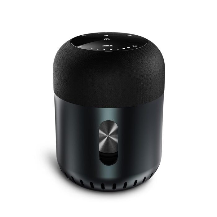 GM G+ Bluetooth Speaker with Powerful 60W Output Smart Touch Panel, 20H Playtime, TWS Tandem, 3 EQ and 8 Radiators for Supreme Sound with 360 Degree coverage, Smart Portable Wireless Bluetooth Speaker