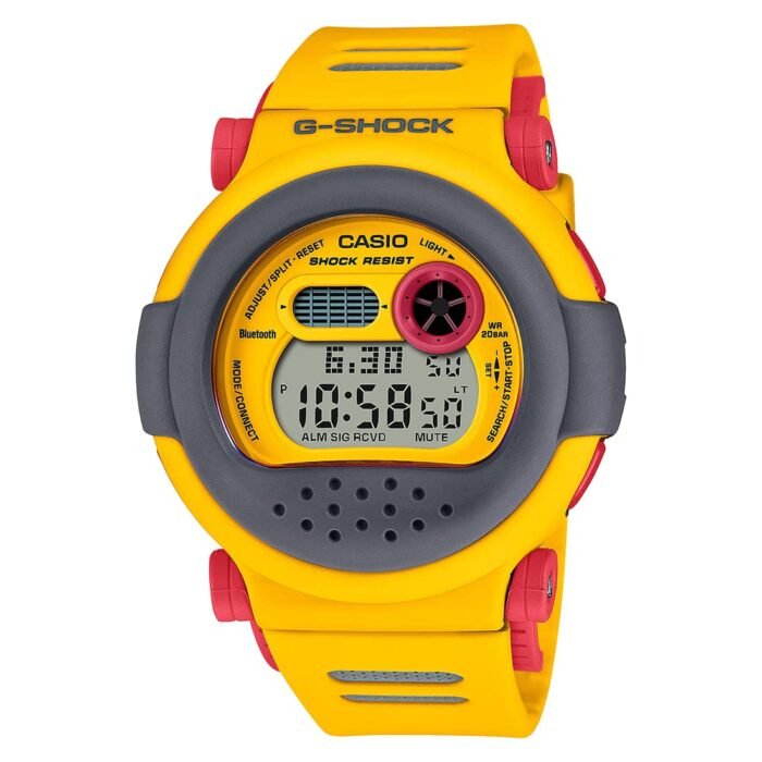 Casio Men Resin G-Shock Digital Yellow Dial G-B001Mve-9Dr (G1344), Band Color-Yellow