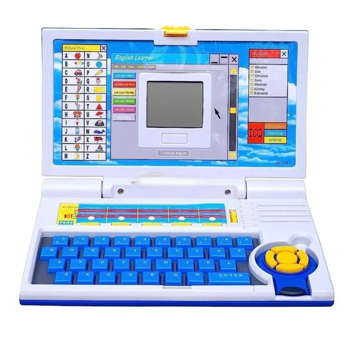 Cable World® Educational Laptop Computer Toy for Kids Above 3 Years - 20 Fun Activity Learning Machine, Now Learn Letter, Words, Games, Mathematics, Music, Logic, Memory Tool
