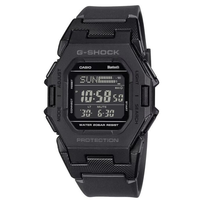 Casio G-Shock GD-B500-1DR Bluetooth Digital Black Dial Men Watch Black Resin Strap (G1555)