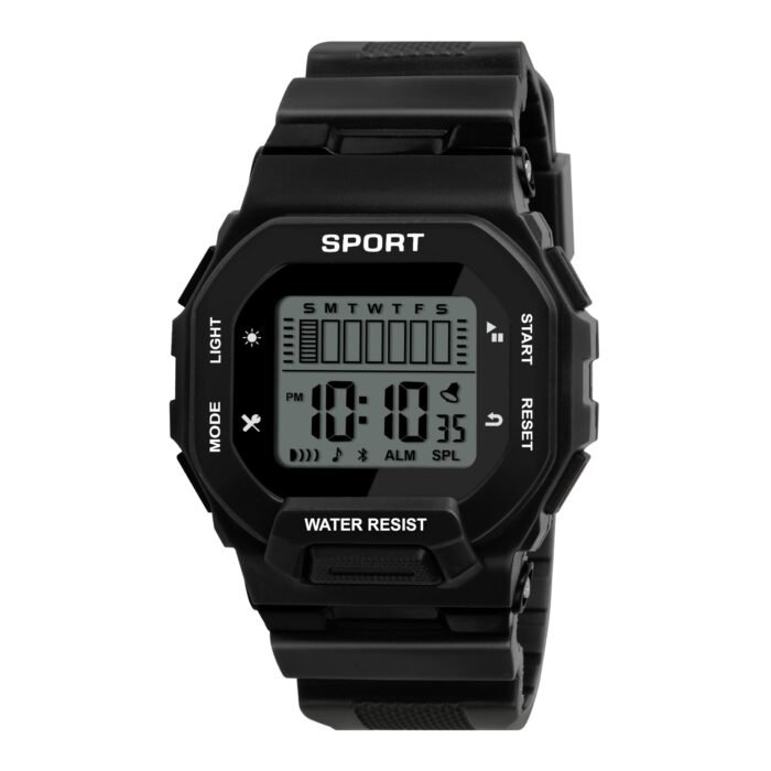 Matrix Sportz Digital Silicone Strap Watch for Boys & Girls (Black)