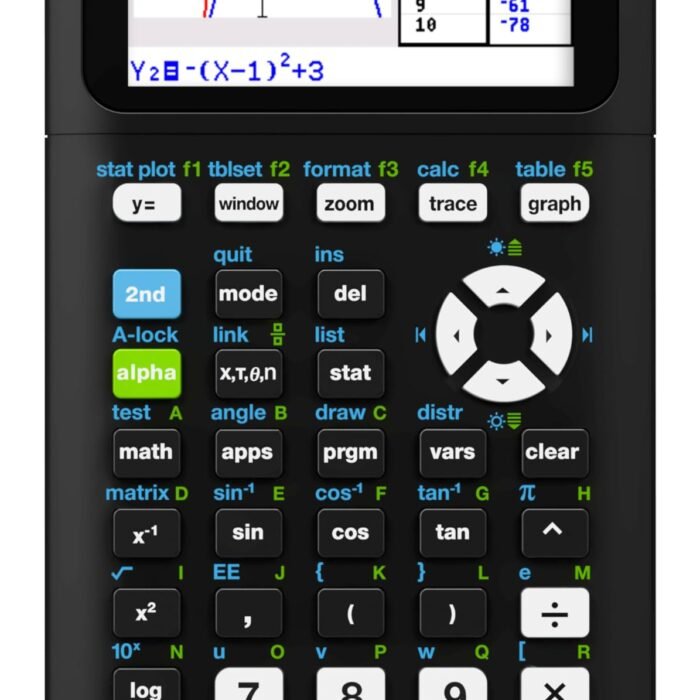 Texas Instruments TI-84 Plus CE Graphing Calculator, Black 7.5 Inch