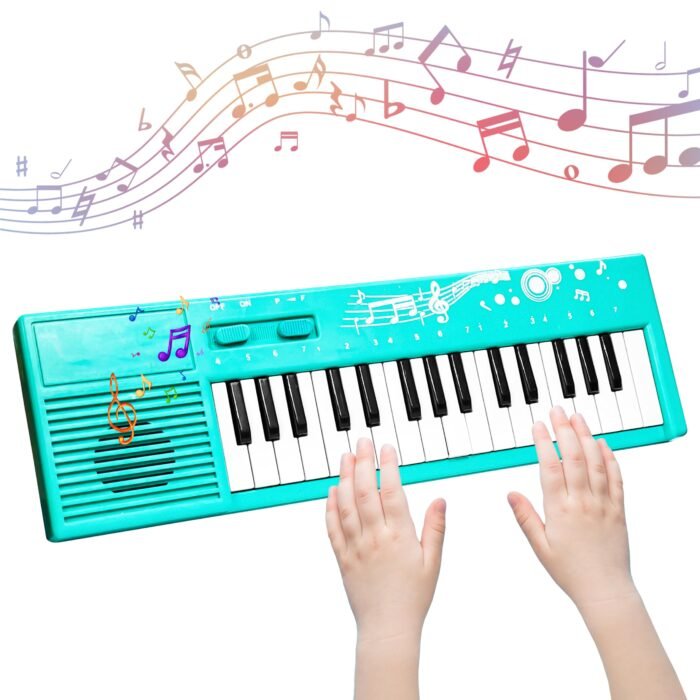 VGRASSP 32 Keys Multifunction 32 Different Melody Sound Electronic Keyboard Mini Piano Toy for Kids and Teenagers - Early Learning Portable Musical Instrument - Multicolor (Color As Per Stock)